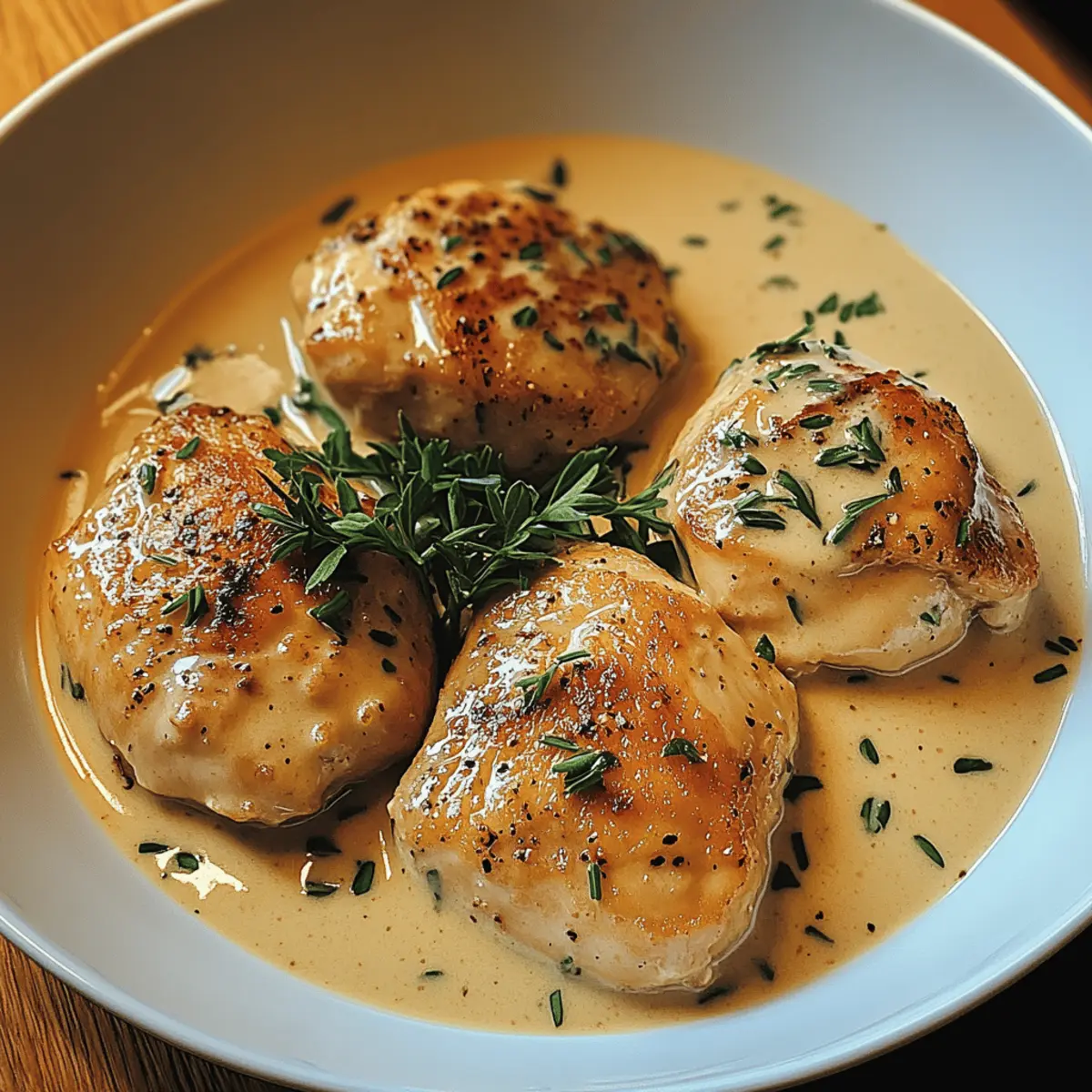 Chicken in Whiskey Cream Sauce