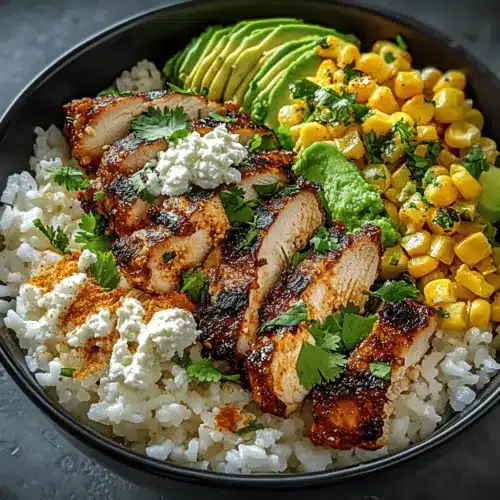 Corn Chicken Rice Bowl