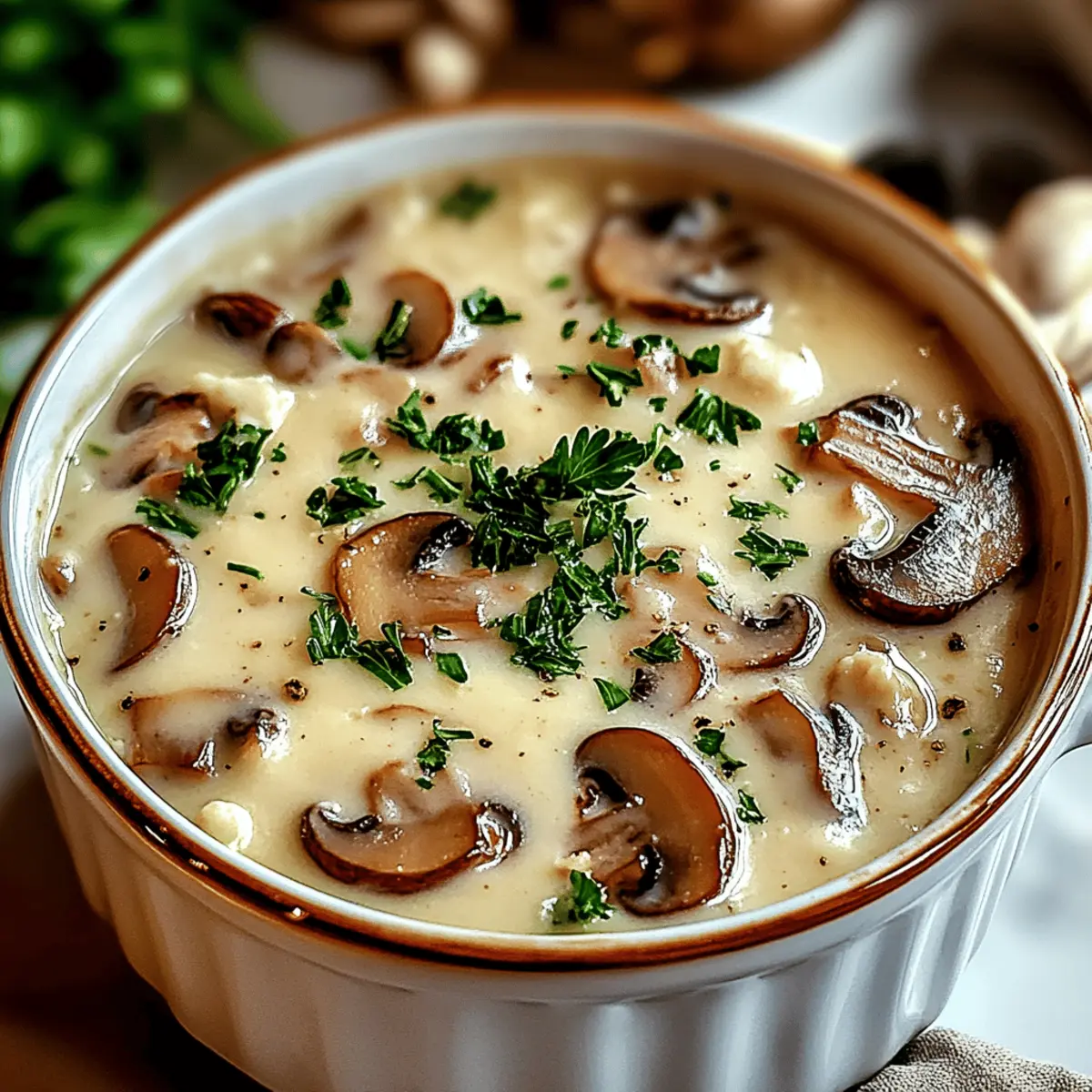 Cottage Cheese Mushroom Soup