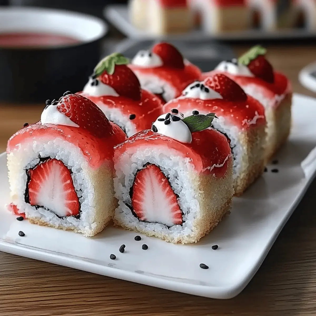 Strawberry Shortcake Sushi