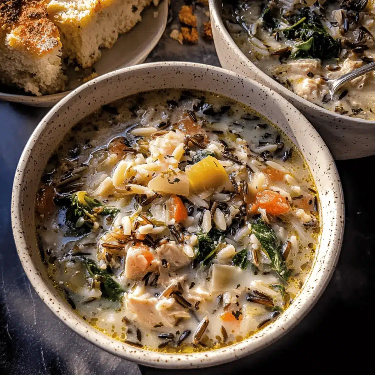 Wild Rice and Orzo Chicken Soup
