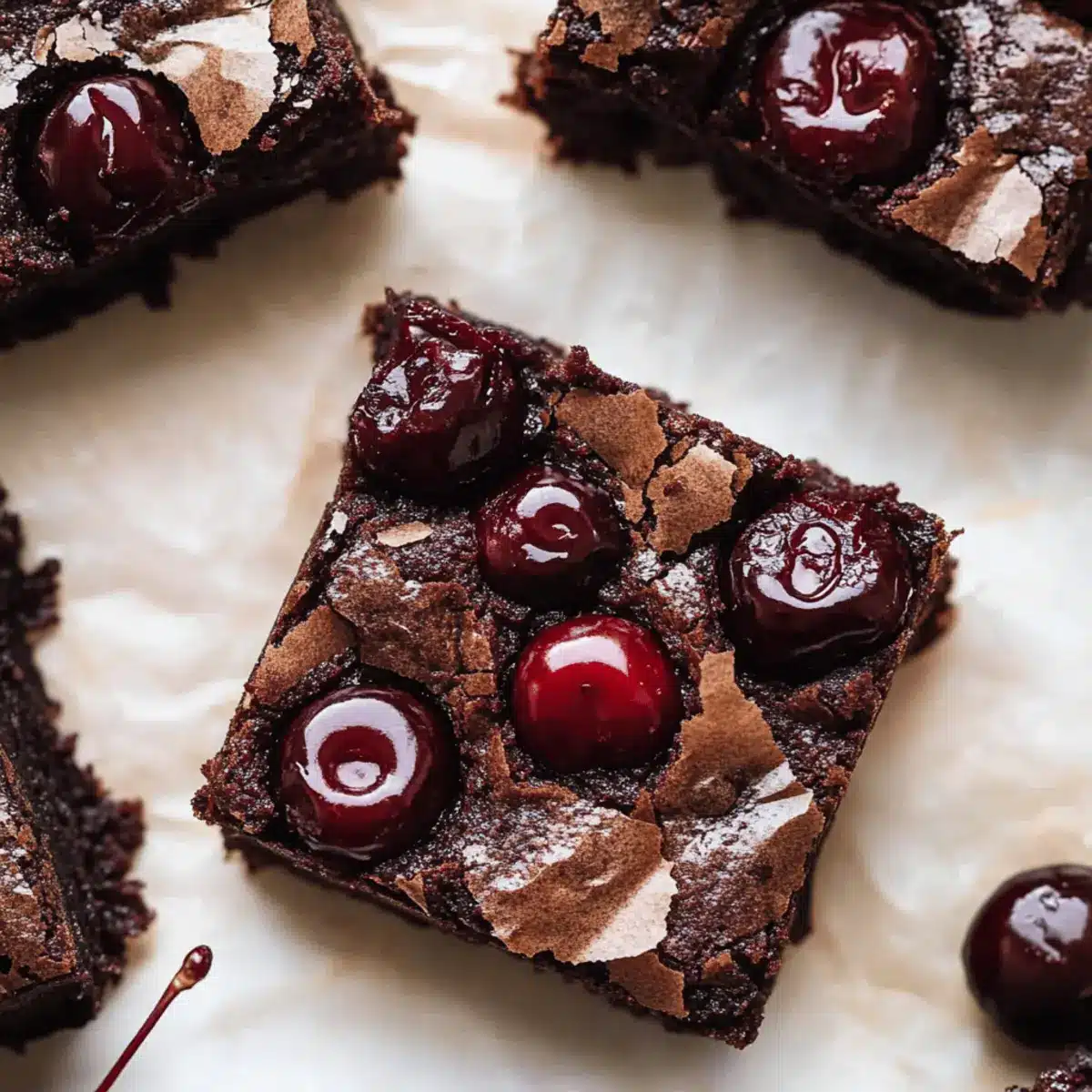 Decadent Roasted Chocolate Cherry Brownies for Sweet Moments 4 Roasted Chocolate Cherry Brownies