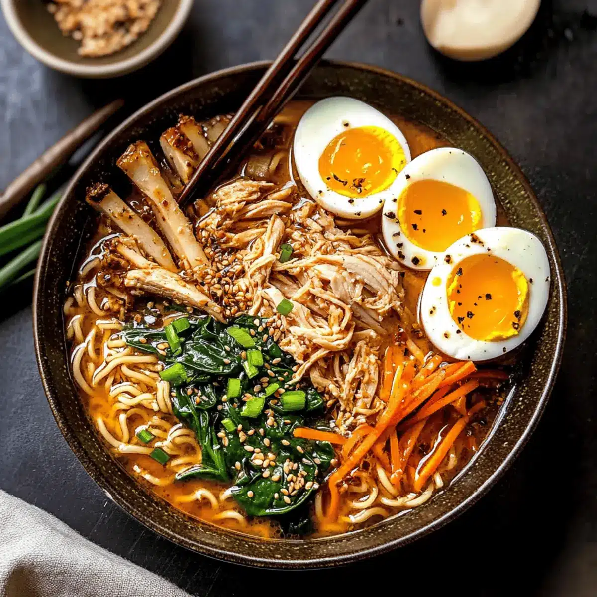 Chicken and Spinach Ramen