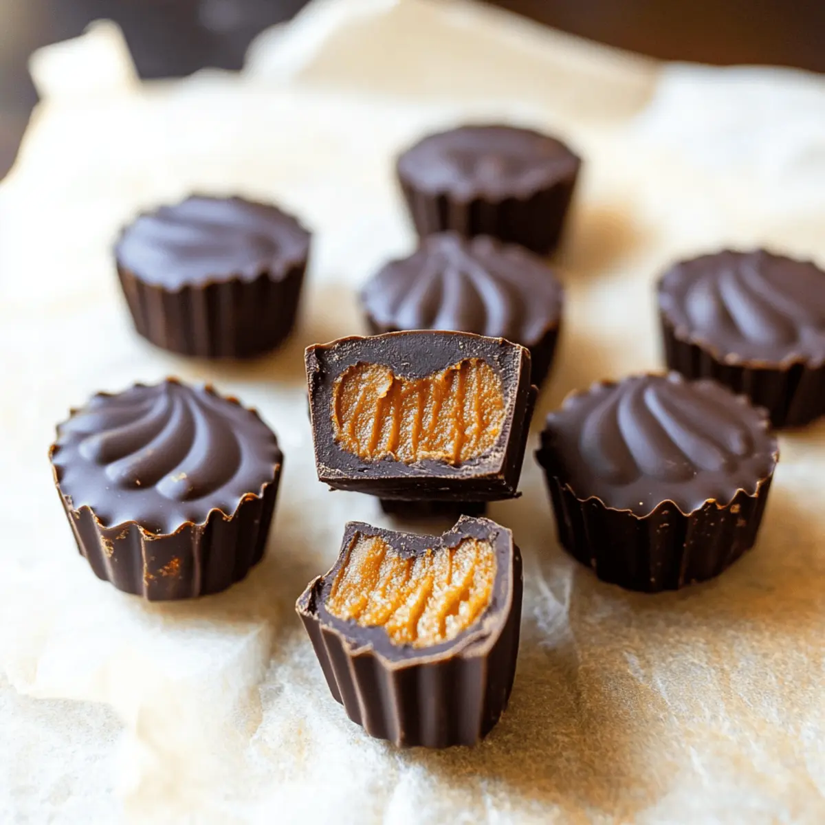 Delicious Chocolate Pumpkin Butter Cups for Fall Treats 4 Chocolate Pumpkin Butter Cups