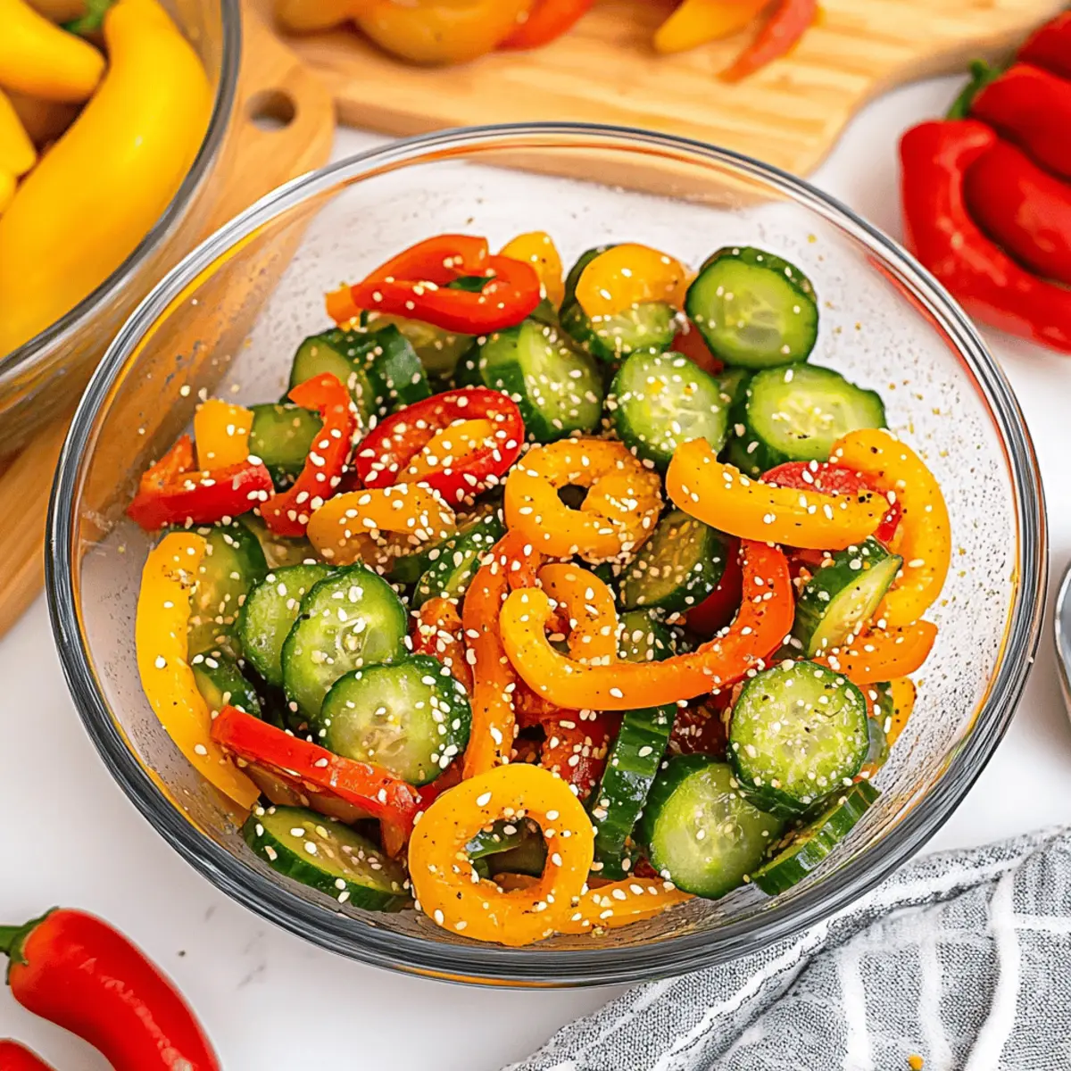 Cucumber and Sweet Pepper Salad