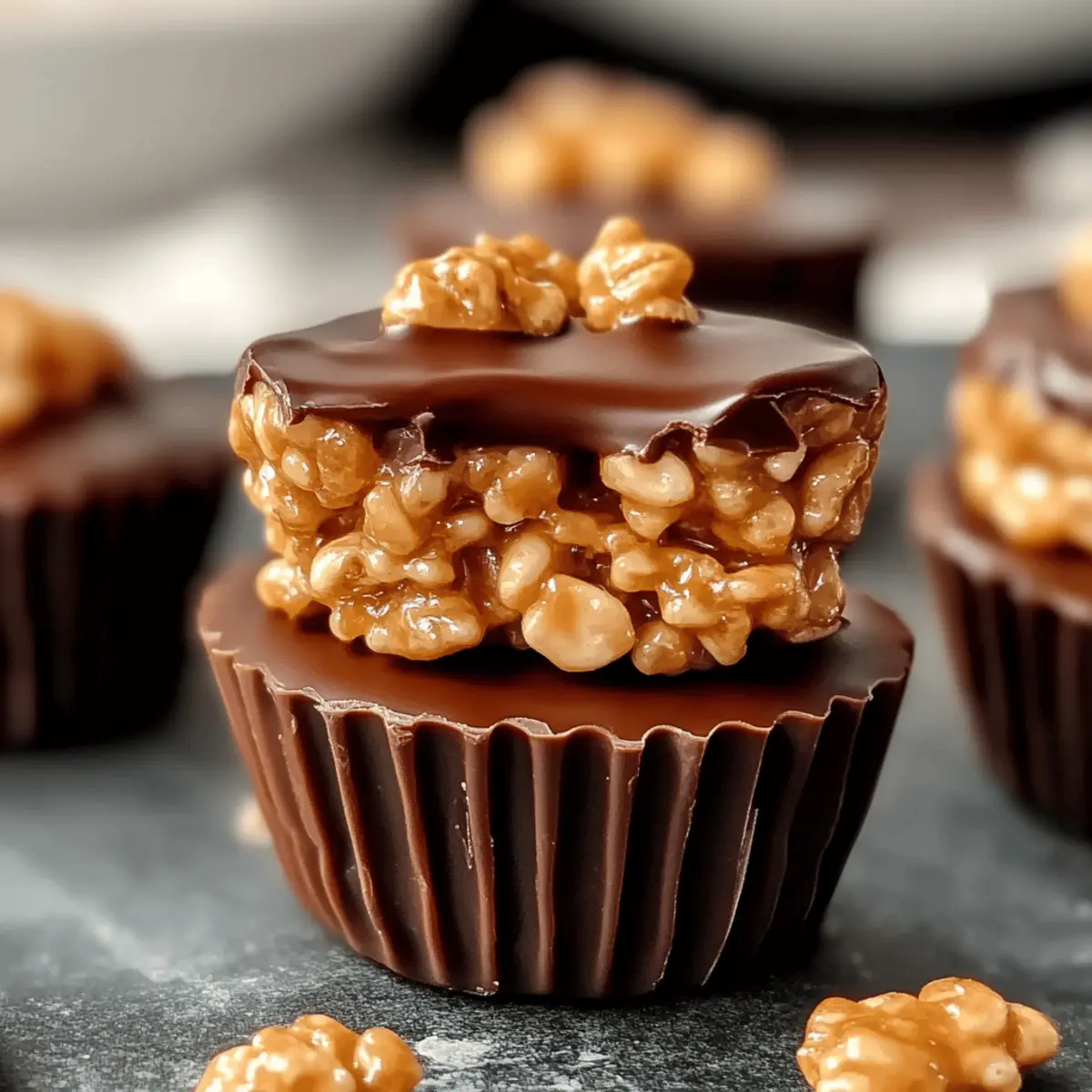 Irresistible Chocolate Peanut Butter Rice Krispie Cups You’ll Love 4 Chocolate Peanut Butter Rice Krispie Cups