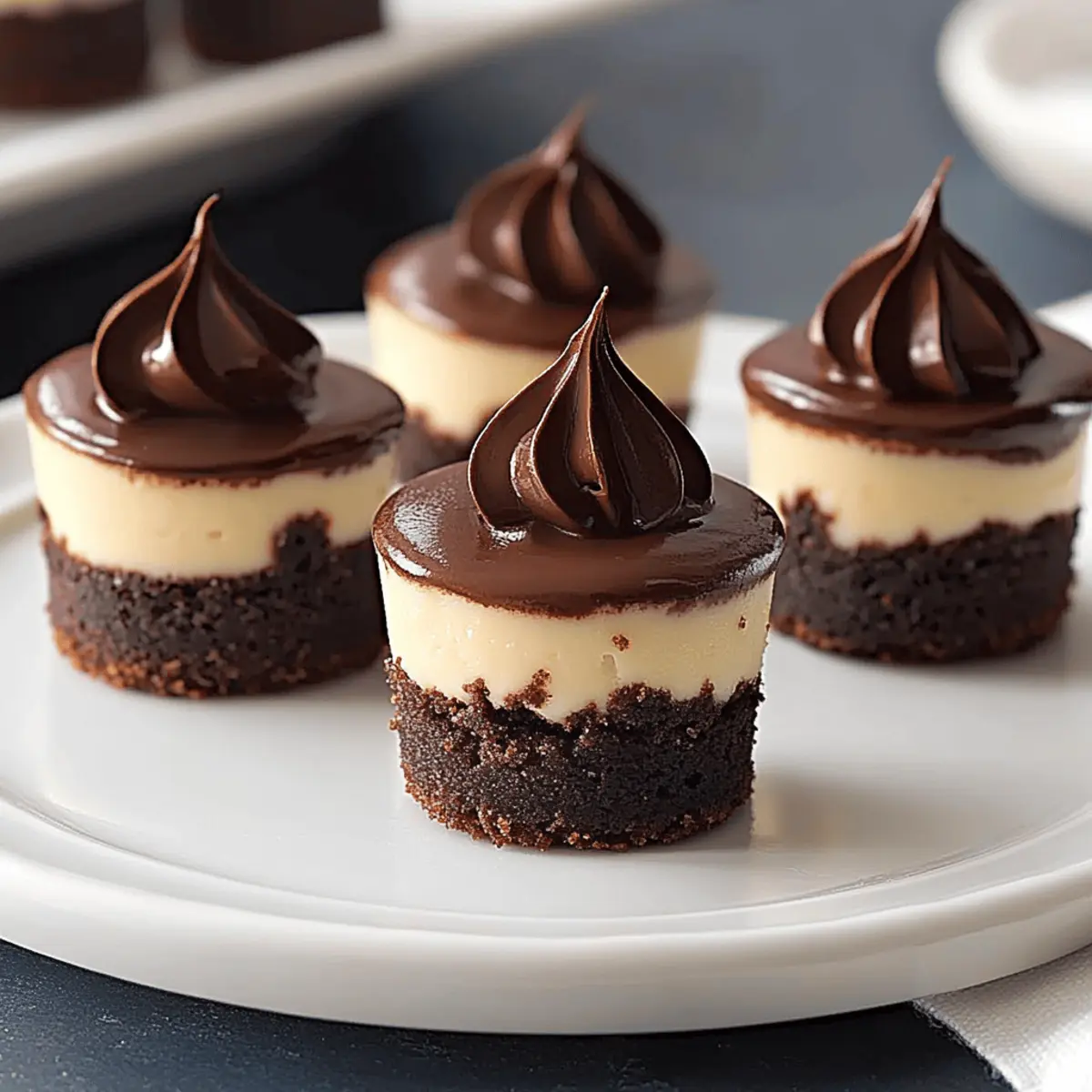 Mini Chocolate Cheesecake Bites