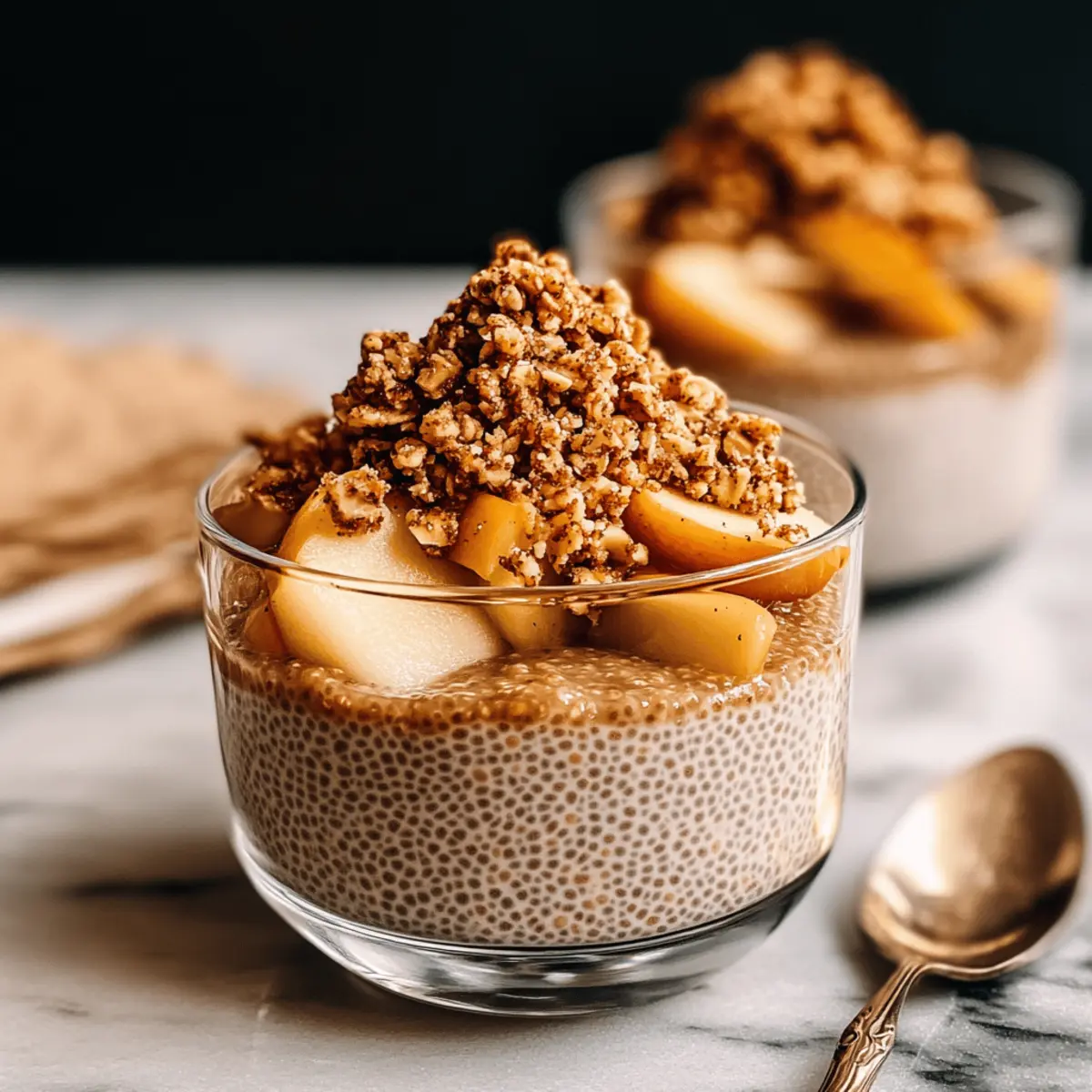 Apple Crumble Chia Pudding stwygj