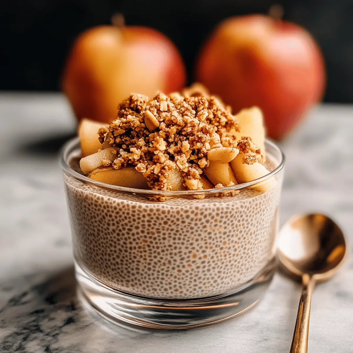 Apple Crumble Chia Pudding zvcfij