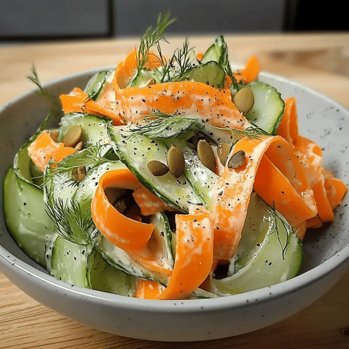 Carrot Cucumber Ribbon Sala iprugw