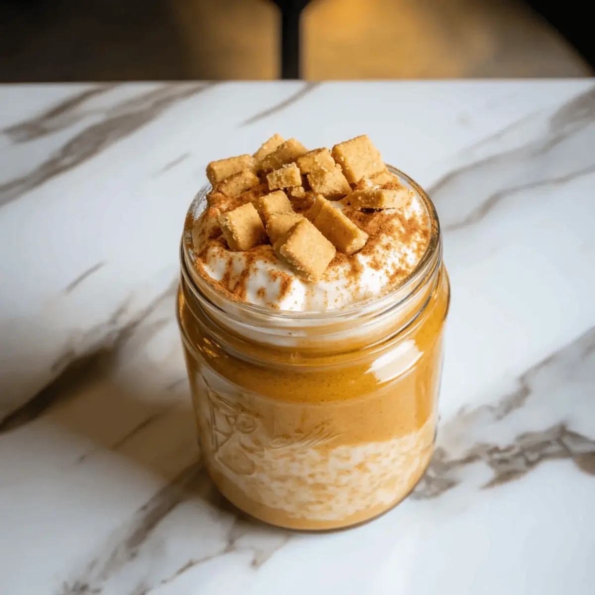 Pumpkin Cheesecake Overnight Oats
