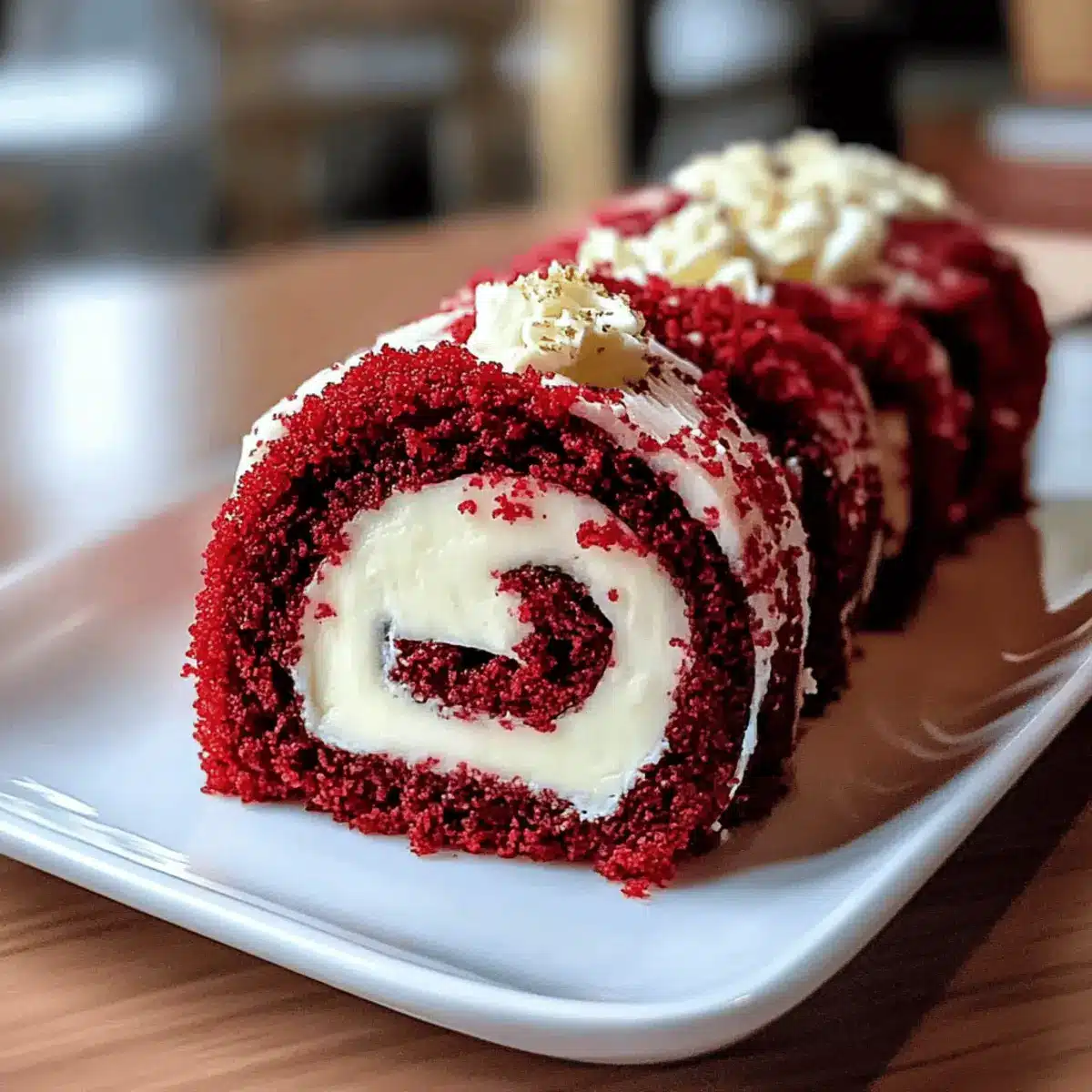 Red Velvet Cheesecake Sushi Roll Dessert gd5blz