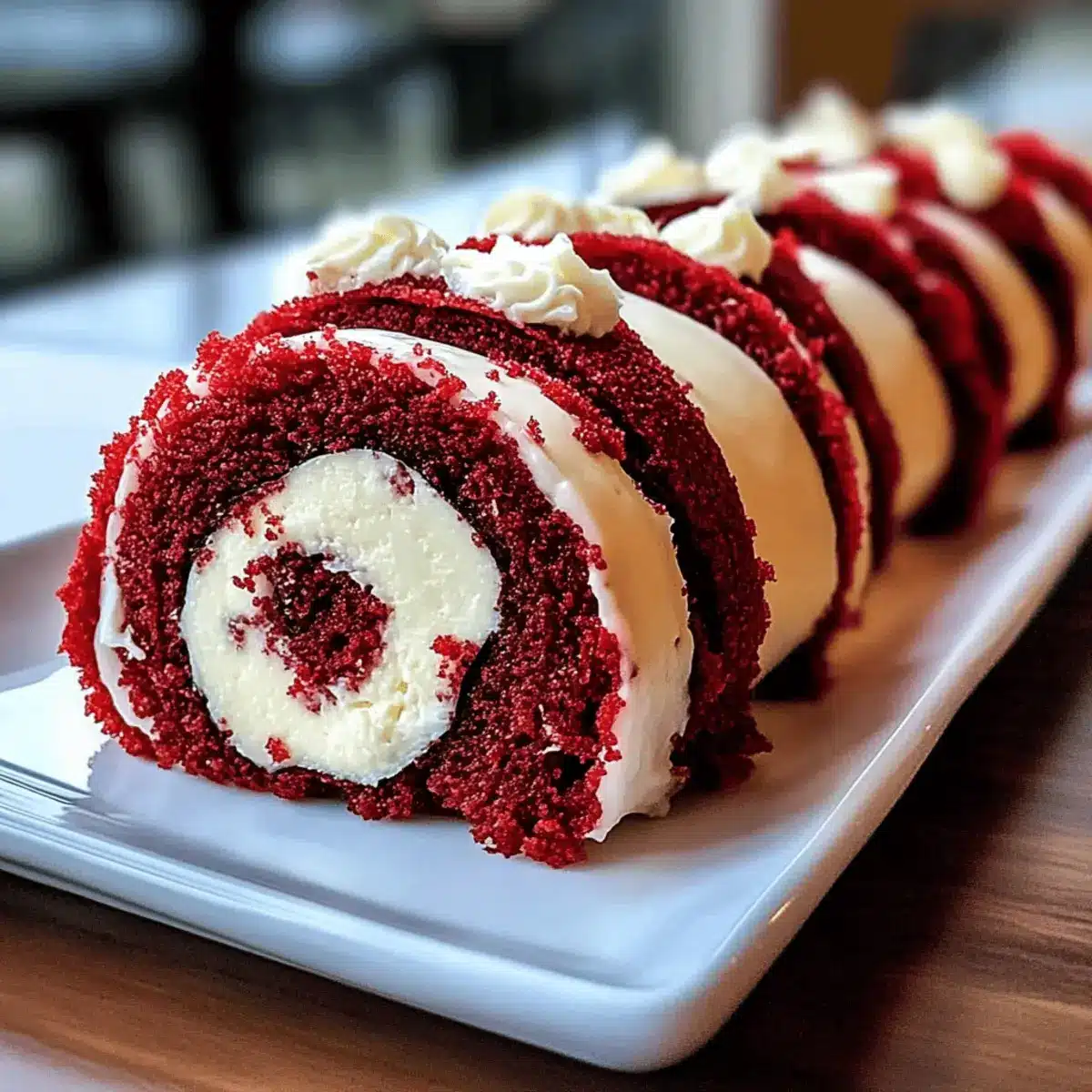 Red Velvet Cheesecake Sushi Roll Dessert p8ha7e