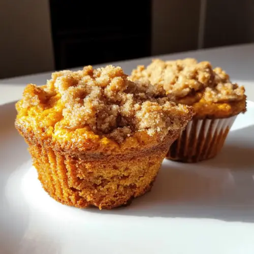 Spiced Pumpkin Streusel Muffins