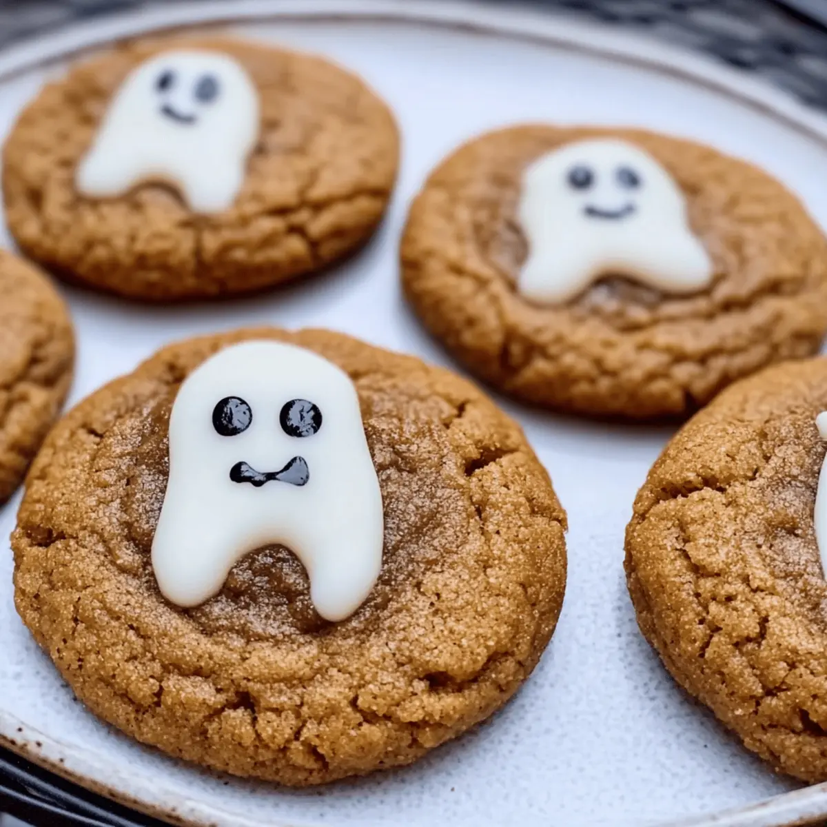 Spooky Ghost Brown Butter Pumpkin Cookies ziezwd