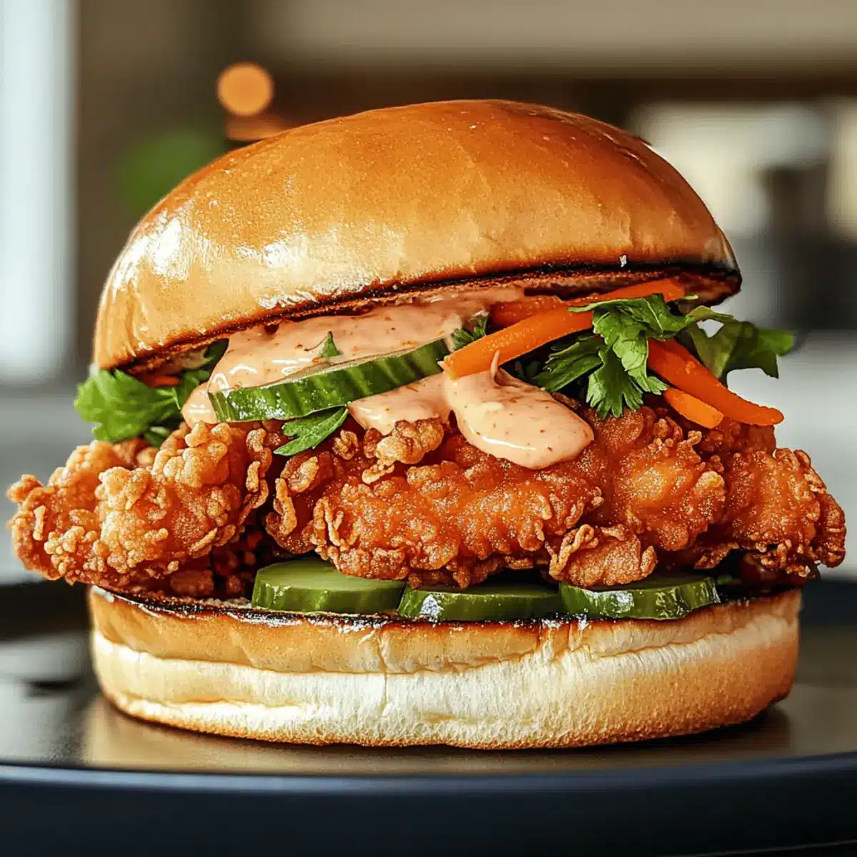 Thai Fried Chicken Sandwich wgyqzz