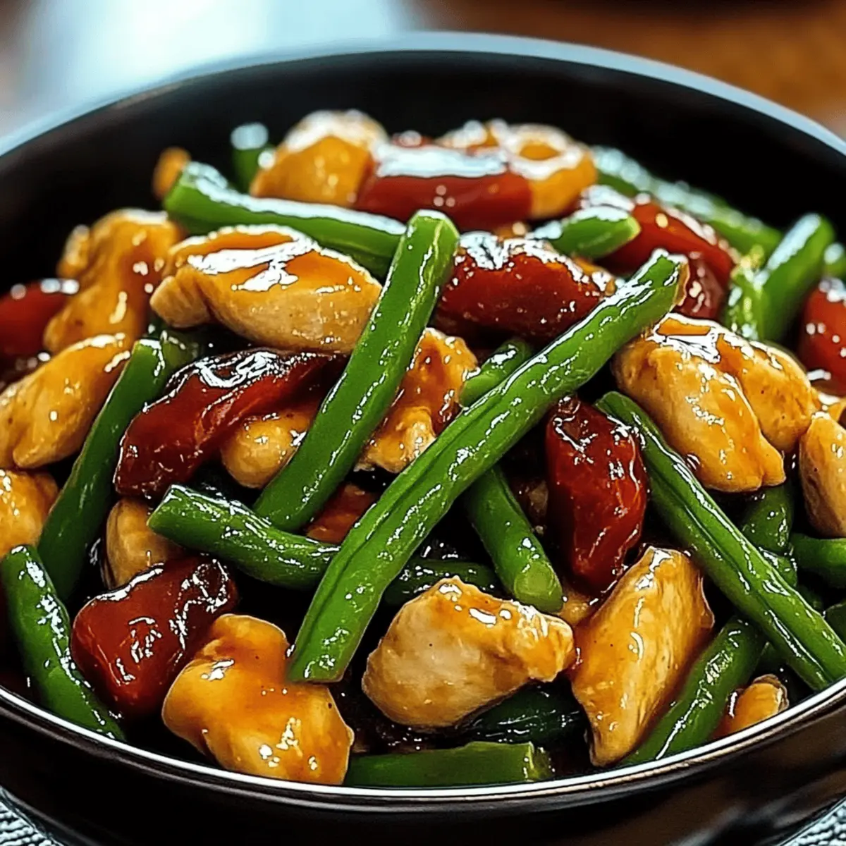 Chicken and Green Bean Stir-Fry