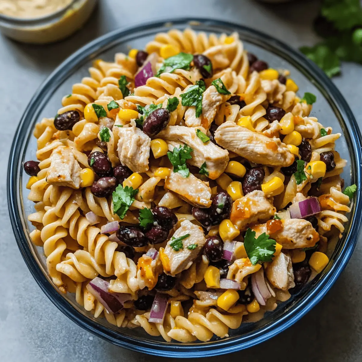 BBQ Chicken Pasta Salad rmnyfp