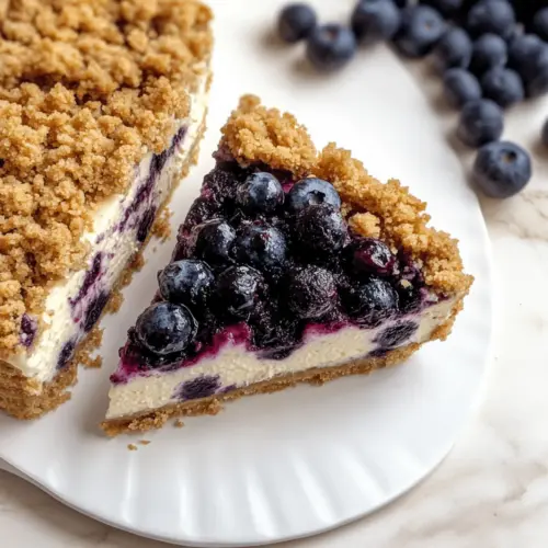 Blueberry Crumble Cheesecake