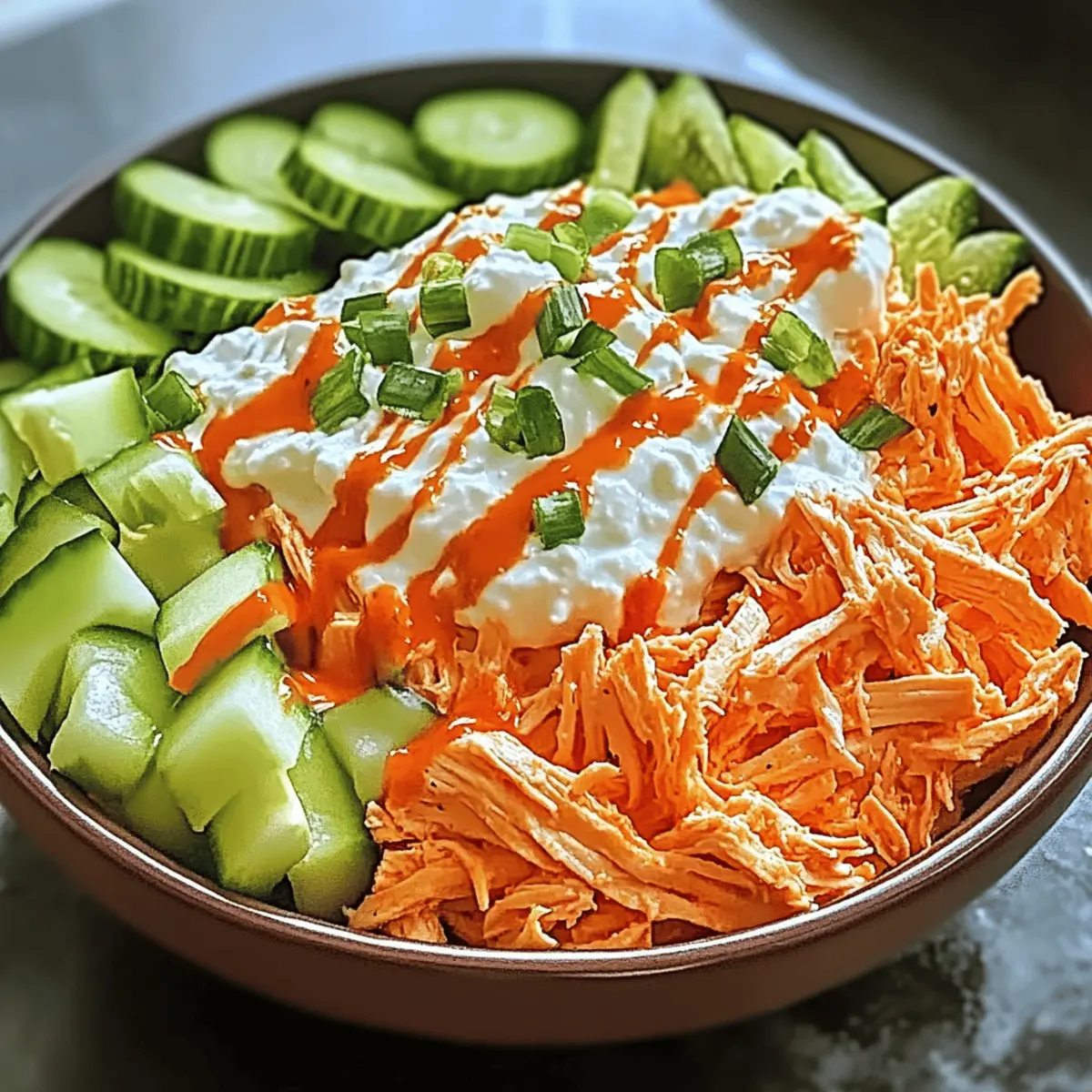 Buffalo Chicken Cottage Cheese Bowl: Quick, Protein-Packed Delight 1