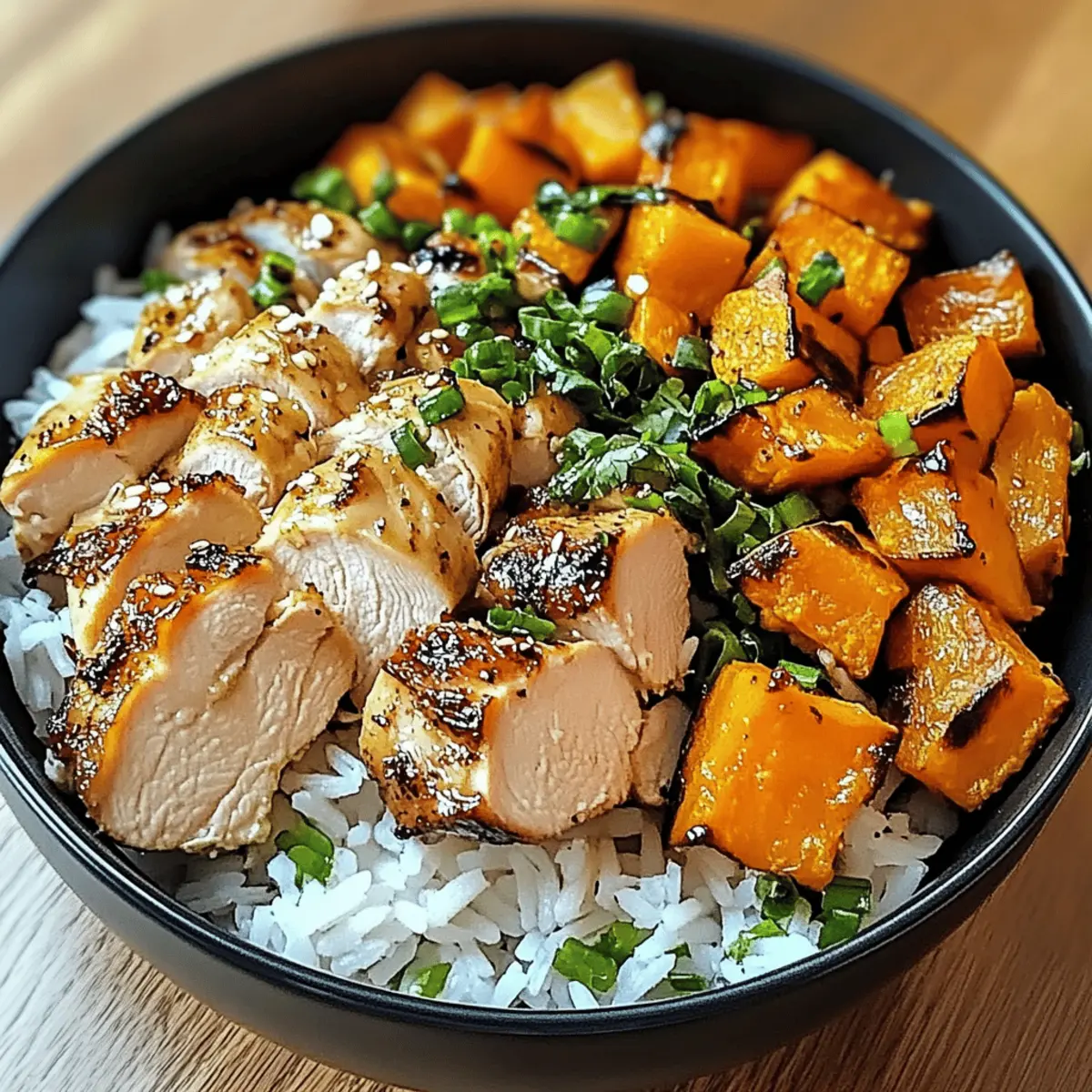 Chicken and Sweet Potato Rice Bowl a8cnqs