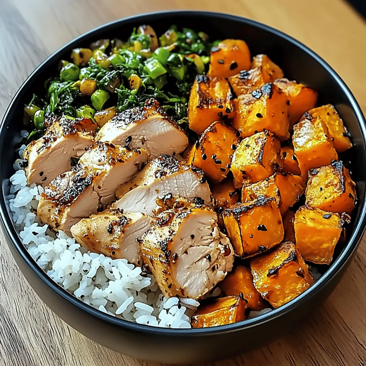 Chicken and Sweet Potato Rice Bowl