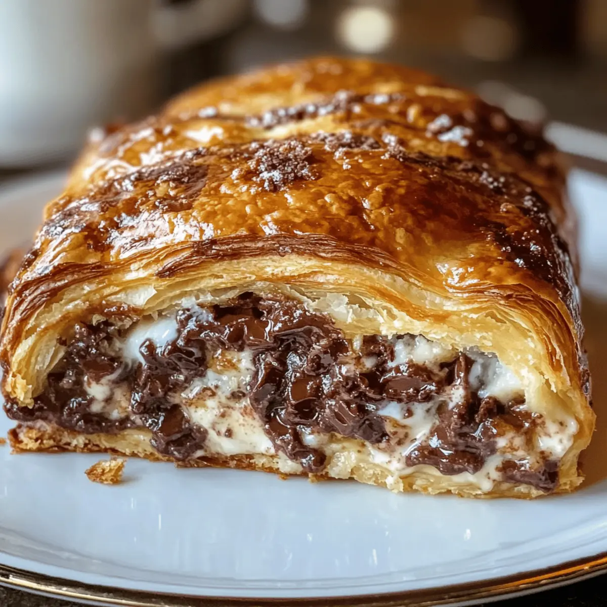 Irresistible Chocolate Croissant Breakfast Bake with Flaky Layers 3 Chocolate Croissant Breakfast Bake with Flaky Layers zp5mh5