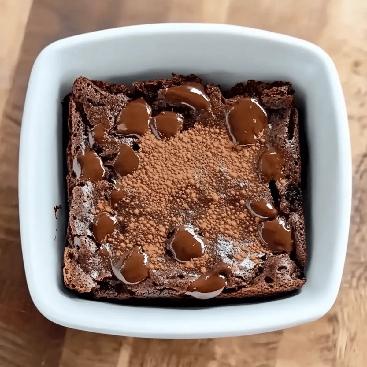 Cottage Cheese Microwave Brownie