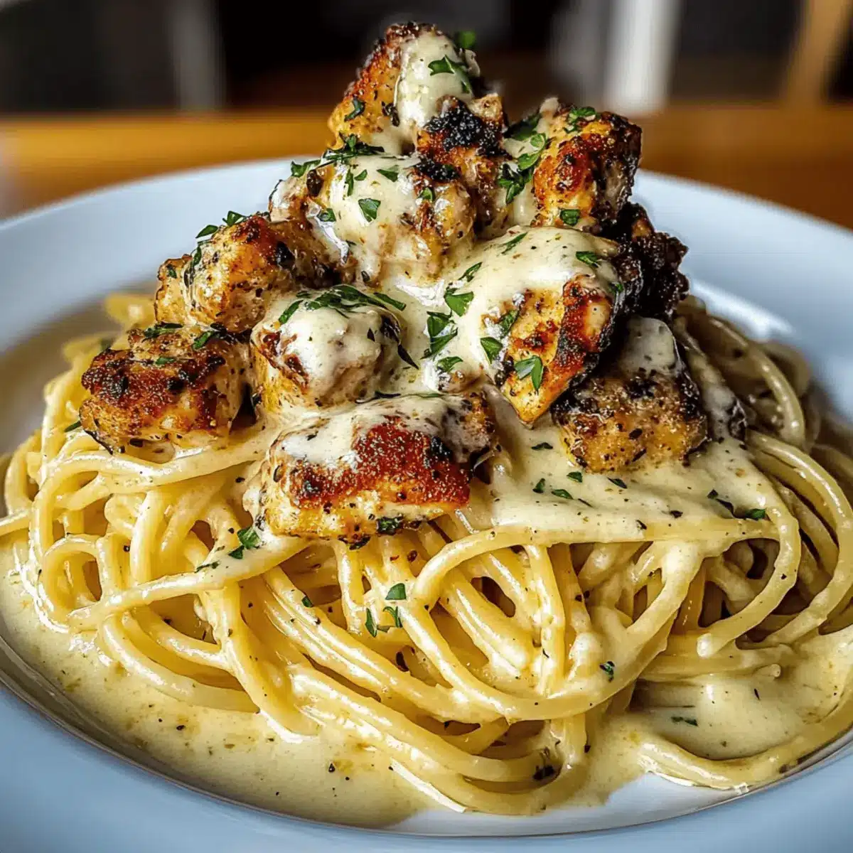 Creamy Cajun Chicken Spaghetti with Garlic Mozzarella Sauce hsuz5o