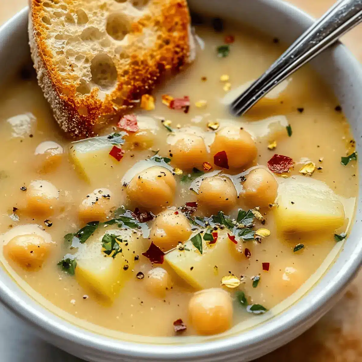 Garlic Chickpea Soup jdcqhu