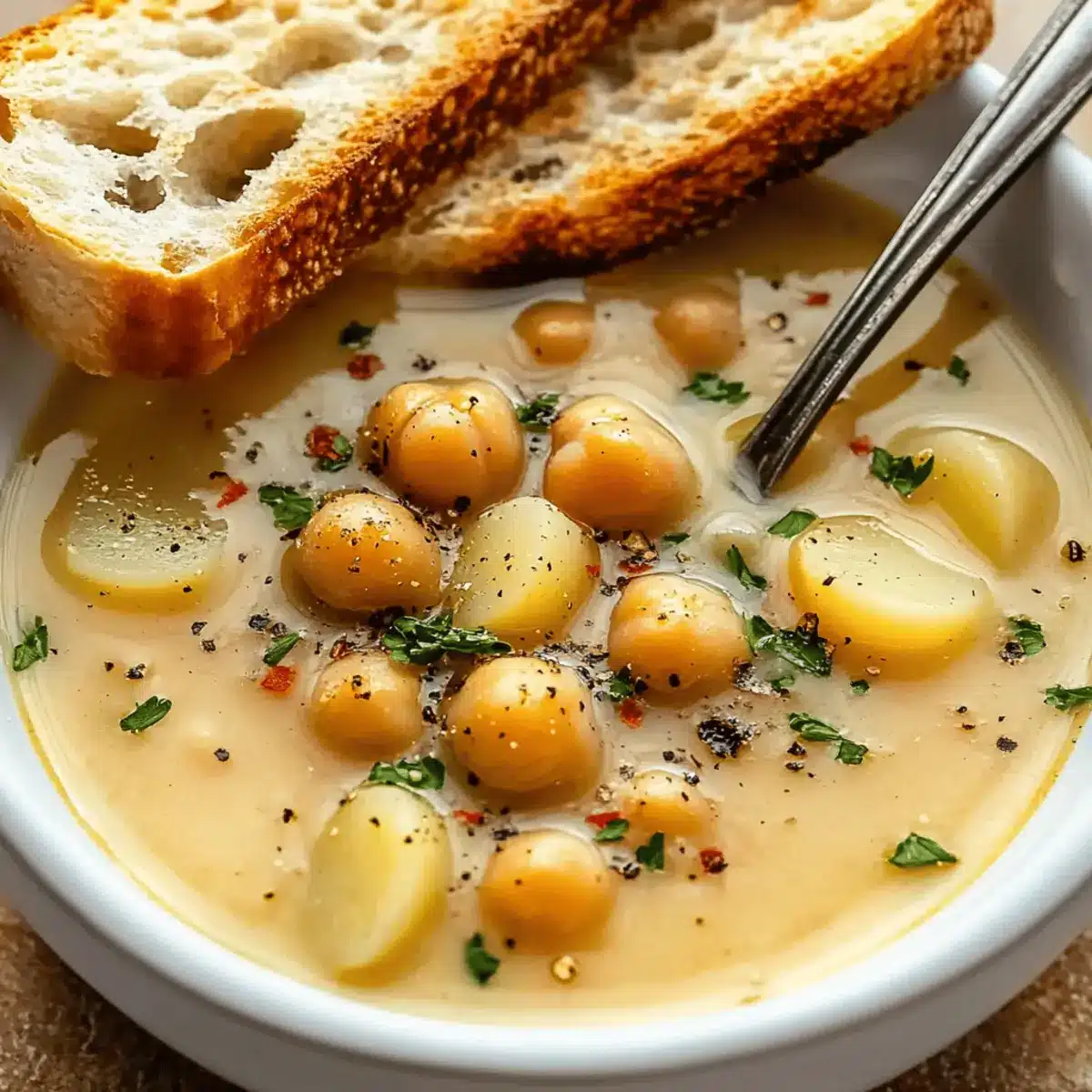 Garlic Chickpea Soup rr3dmh