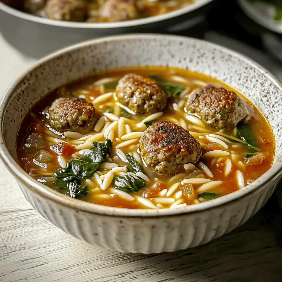 Delicious Italian Meatball Orzo Soup for Cozy Nights 1