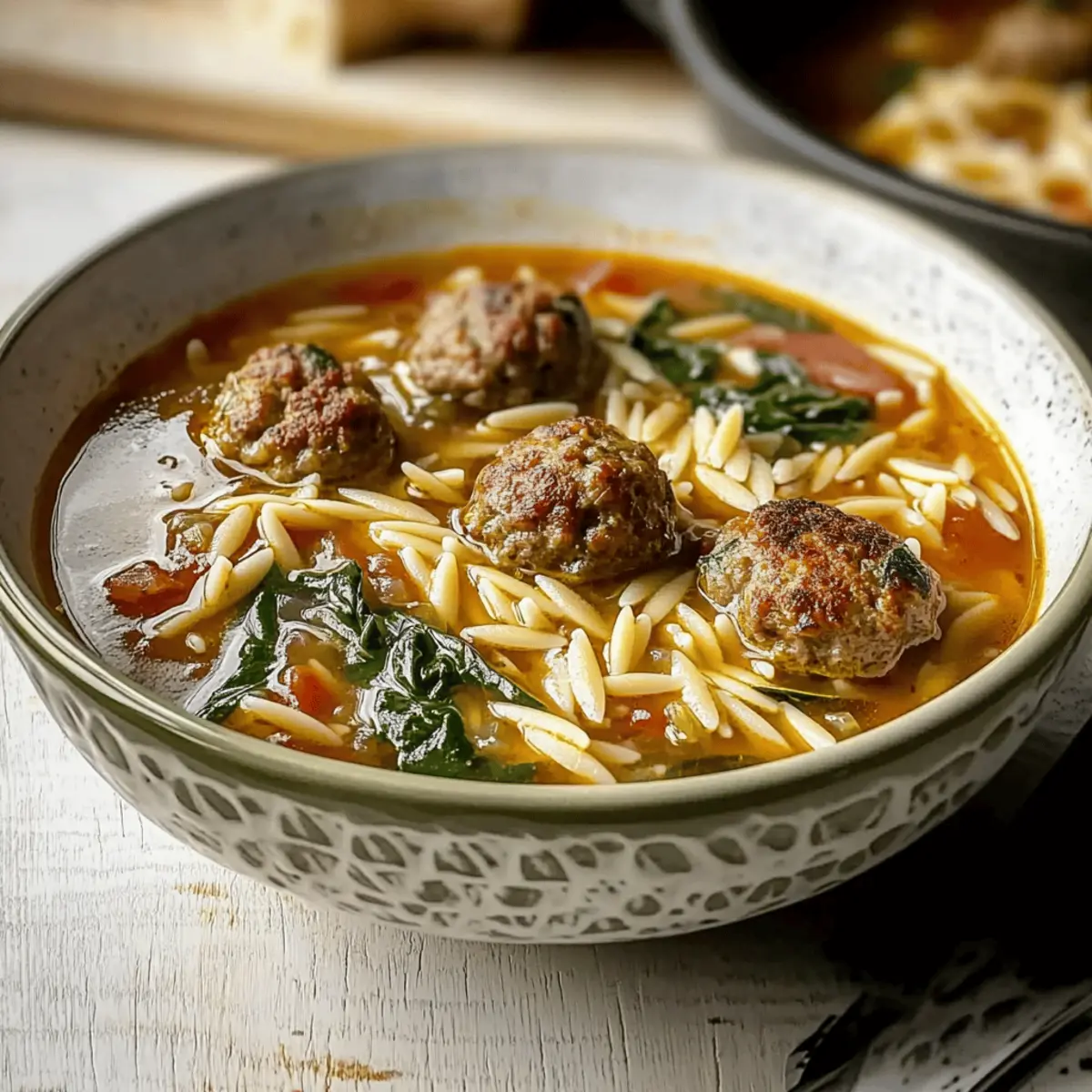 Delicious Italian Meatball Orzo Soup for Cozy Nights 3 Italian Meatball Orzo Soup owzdwc