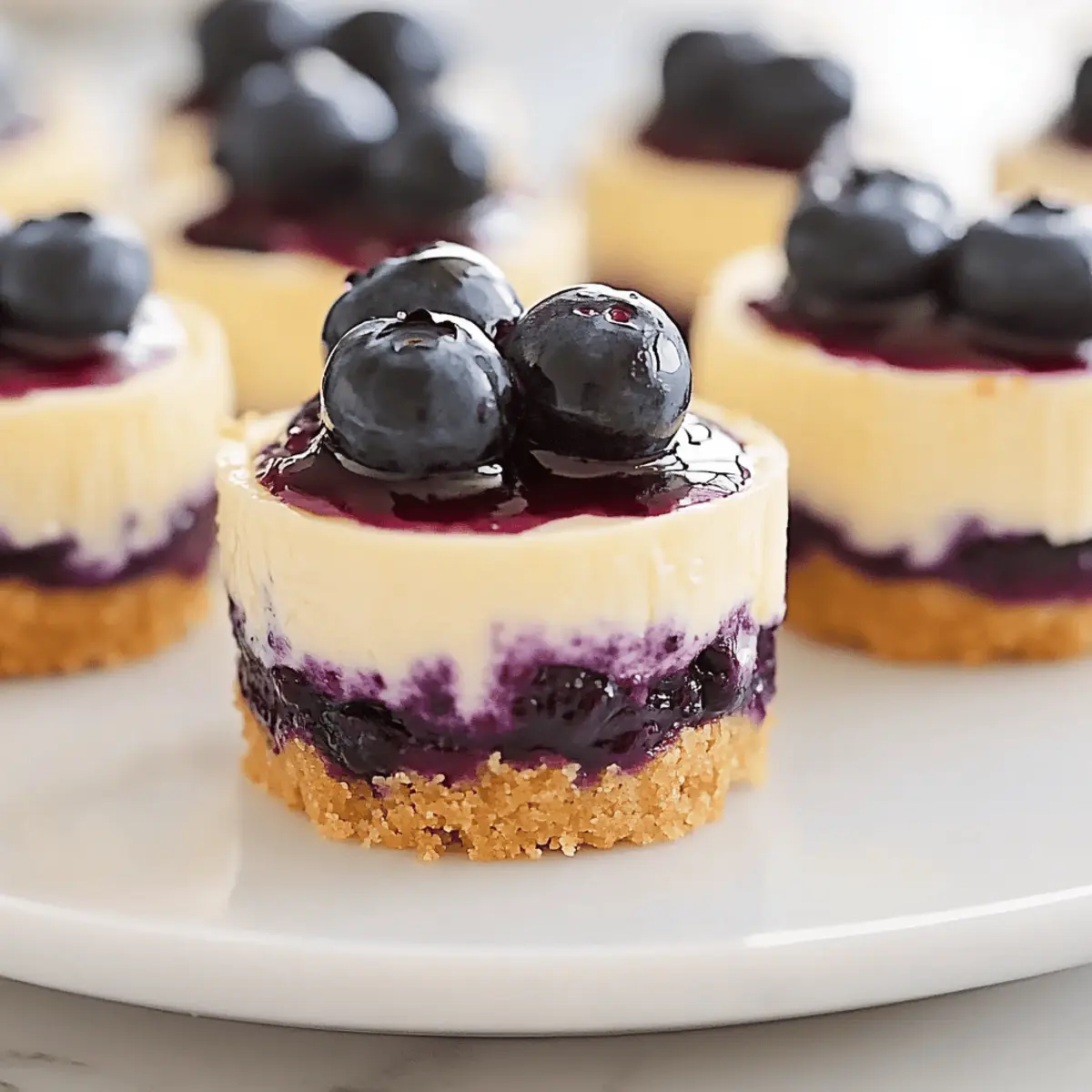 Juicy Mini Lemon Blueberry Cheesecakes vmyqct