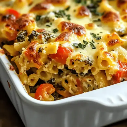 Mediterranean Vegetable Pasta Bake