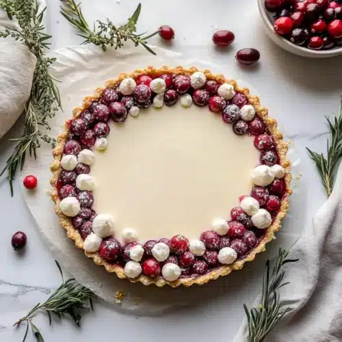 White Chocolate Cranberry Tart