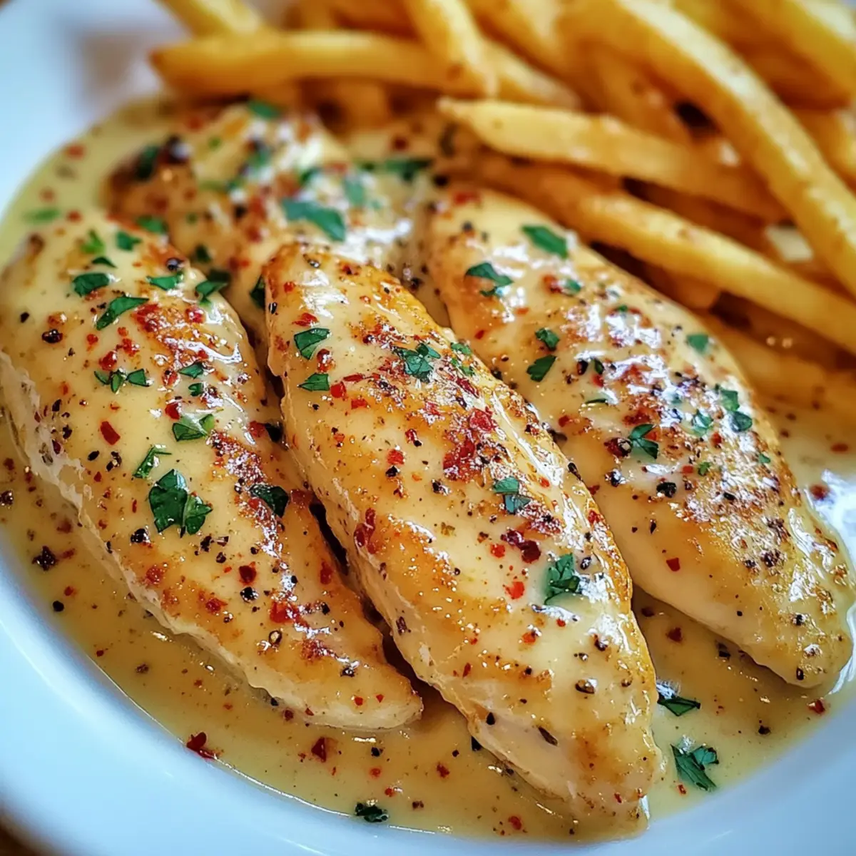 Savory Chicken Fillet in Spicy Creamy Garlic Sauce Delight 4 Chicken Fillet in Spicy