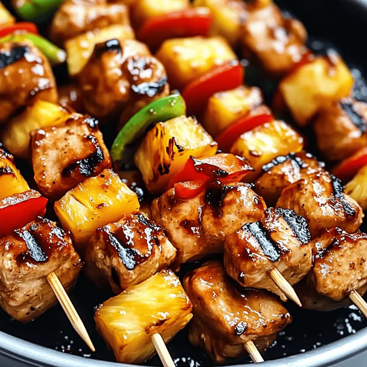 BBQ Pineapple Chicken Kabobs iwlo8w