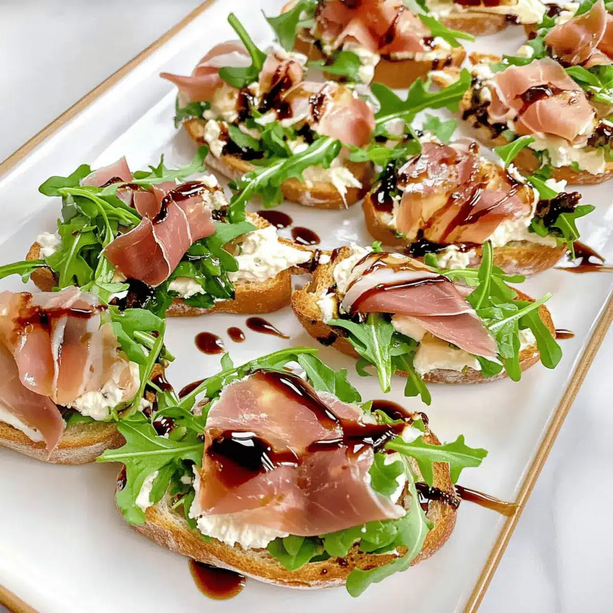 Delicious Boursin Prosciutto Arugula Crostini in Minutes 1 Boursin Prosciutto Arugula Crostini jvfys9