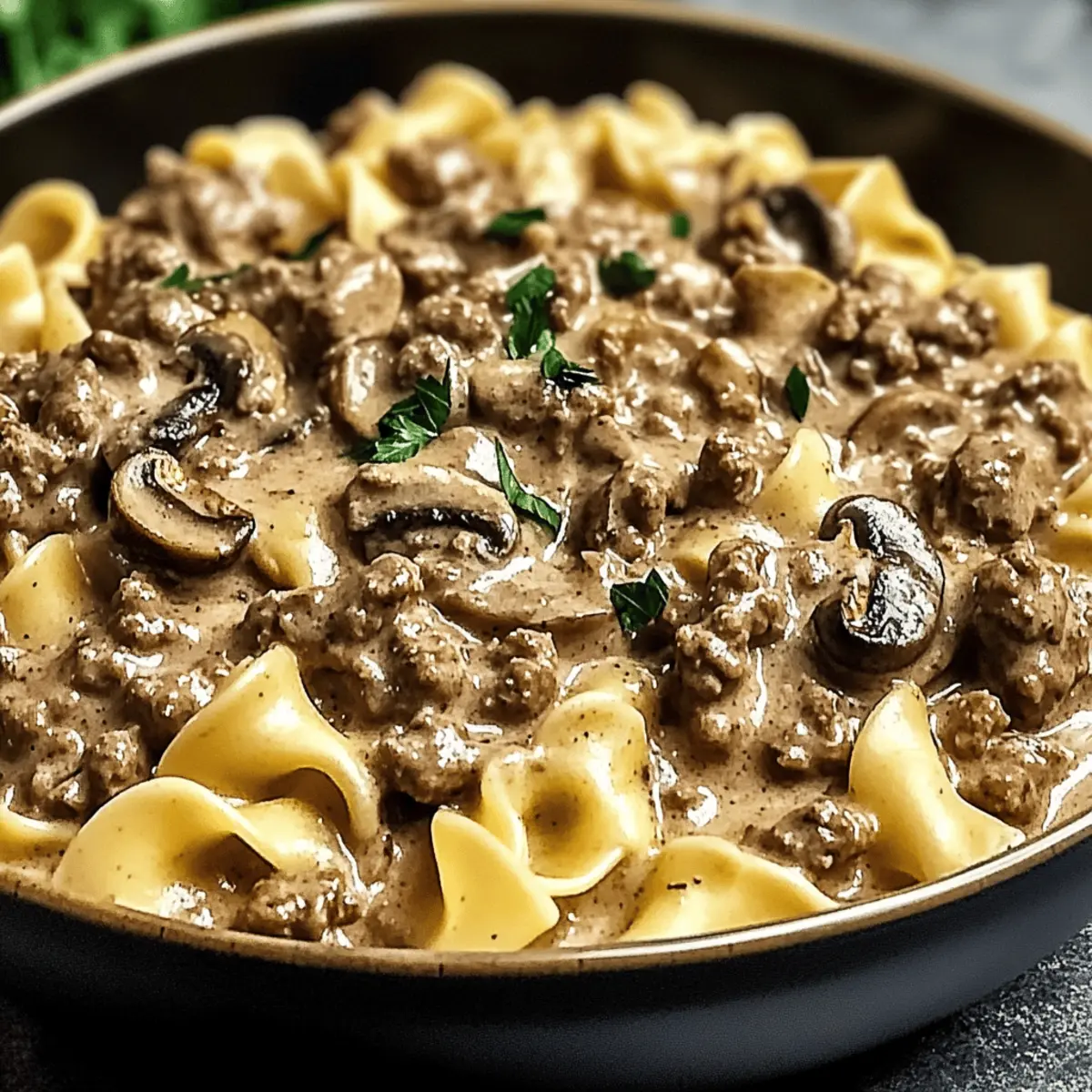 Creamy Ground Beef Stroganoff that Feels Like Home 1 Creamy Ground Beef Stroganoff smnjoc