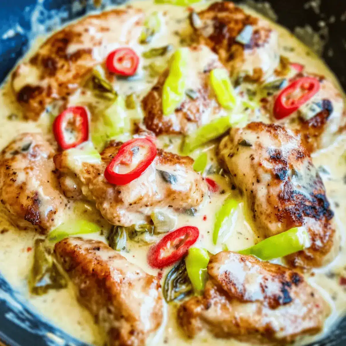 Creamy Pepperoncini Chicken Skillet: Weeknight Comfort Food 2 Creamy Pepperoncini Chicken Skillet dchp54