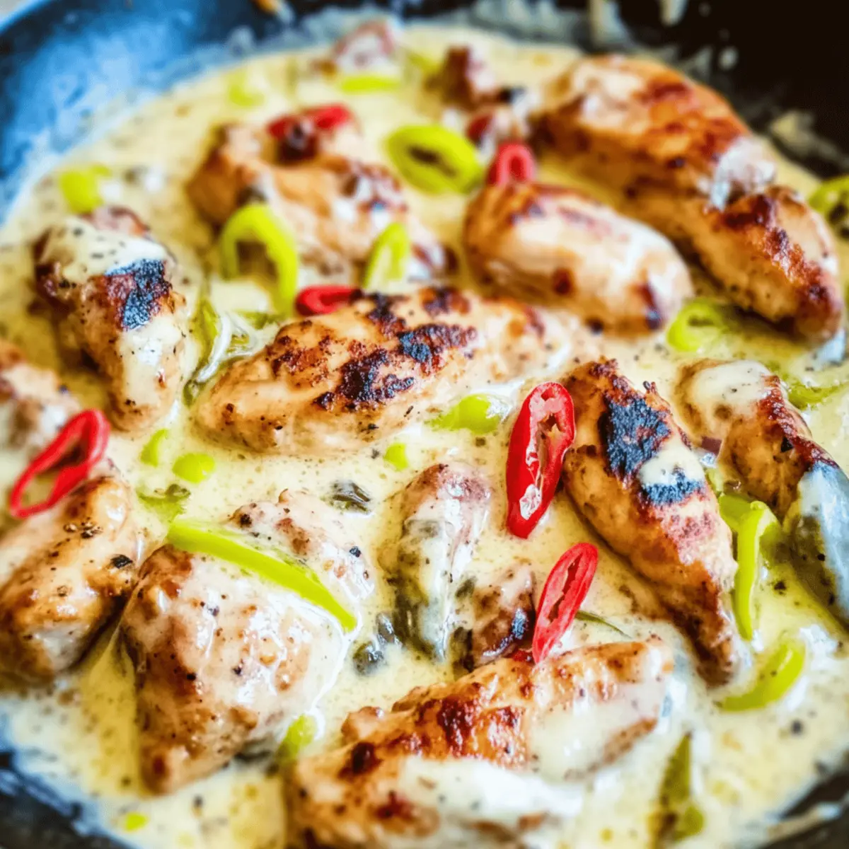 Creamy Pepperoncini Chicken Skillet: Weeknight Comfort Food 1 Creamy Pepperoncini Chicken Skillet eeprje