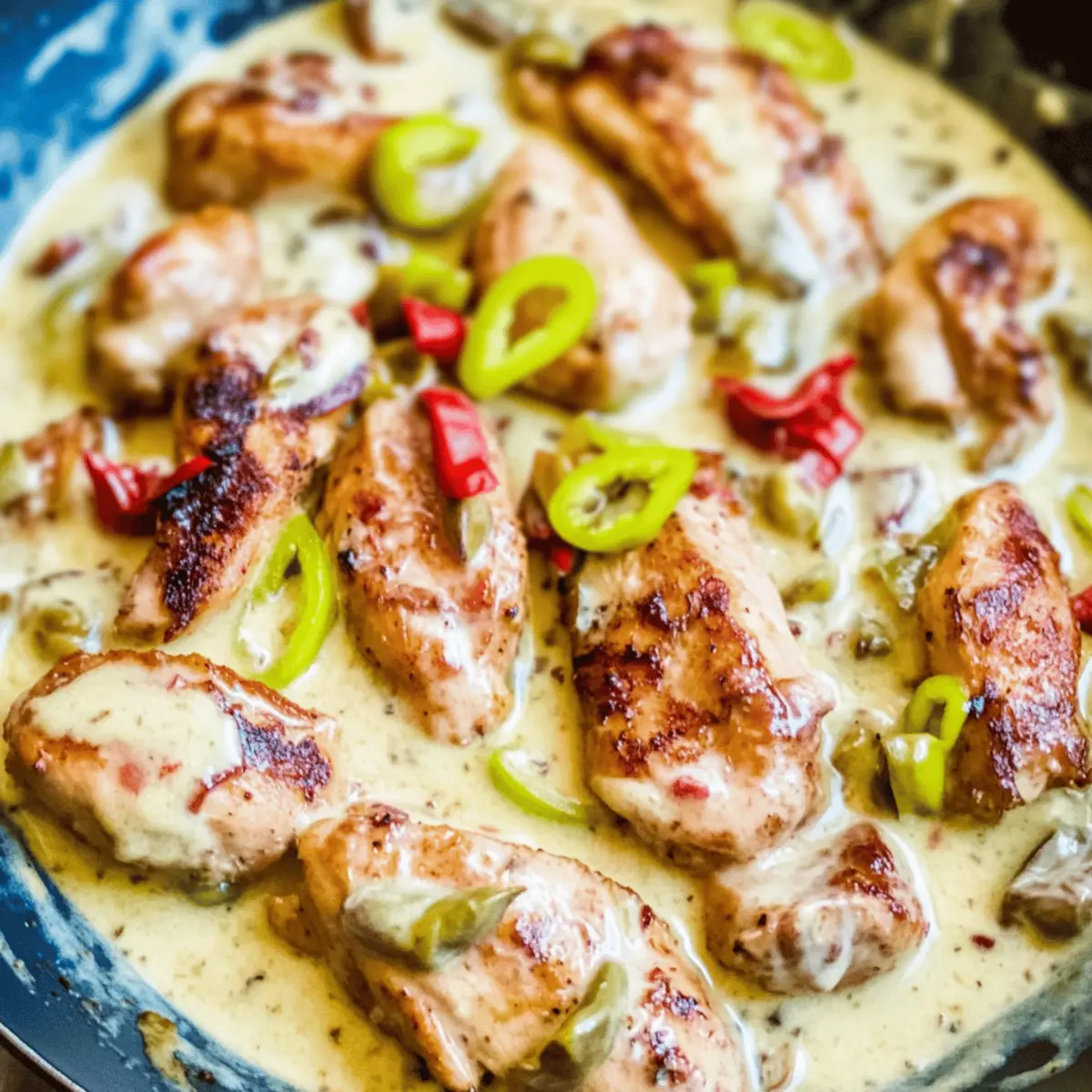 Creamy Pepperoncini Chicken Skillet: Weeknight Comfort Food 4 Creamy Pepperoncini Chicken Skillet
