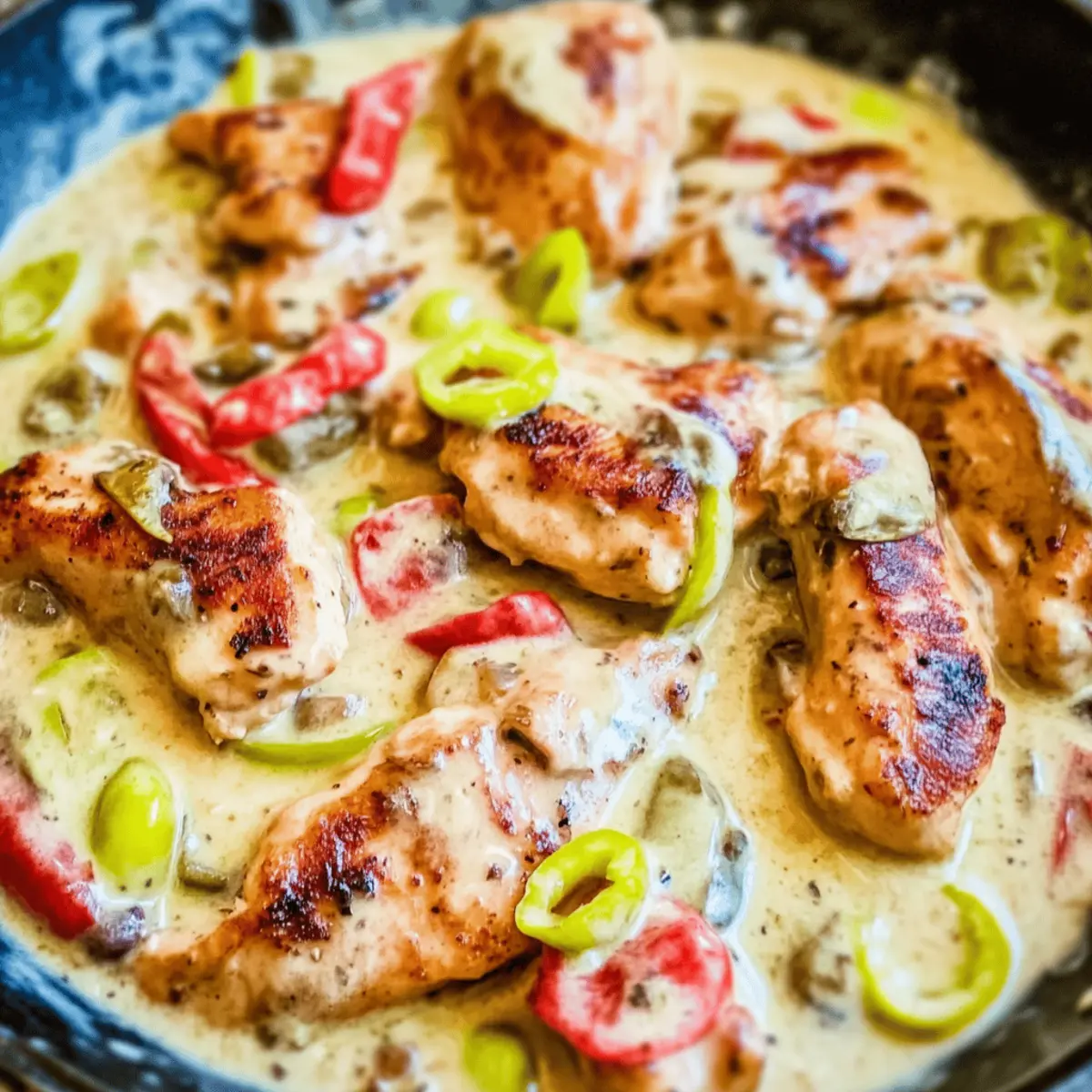 Creamy Pepperoncini Chicken Skillet: Weeknight Comfort Food 3 Creamy Pepperoncini Chicken Skillet tfmslj