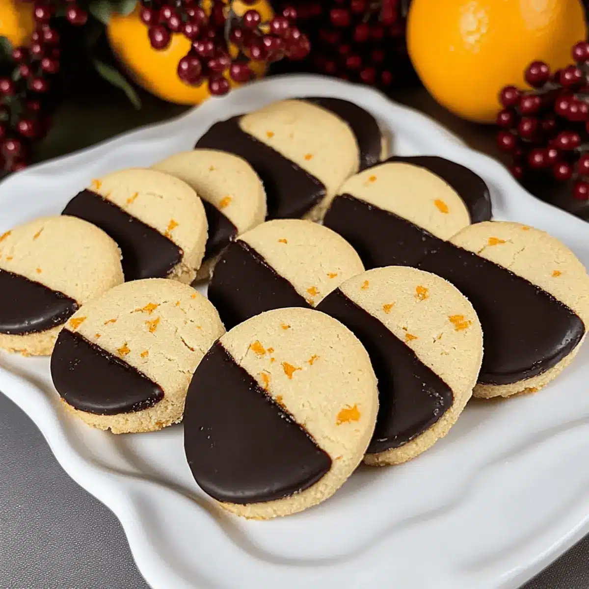 Slice and Bake Chocolate Orange Shortbread Cookies Bliss 1 Slice and Bake Chocolate Orange Shortbread Cookies ijesvk