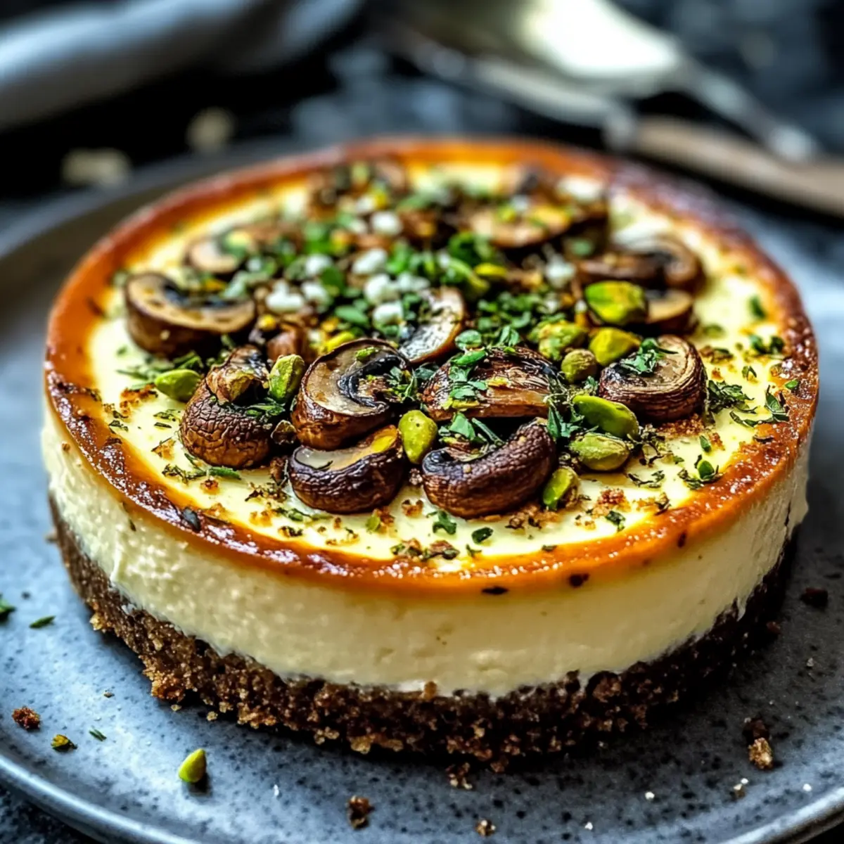 Savory Pistachio and Mushroom Cheesecake That Wows! 2 cbb48c49 1b90 4b31 a9a2 770ae30cb097bl zqpvwy