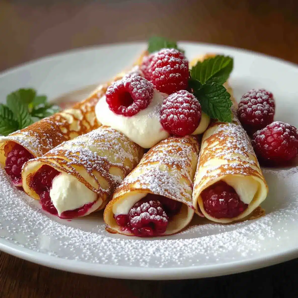 Italian Raspberry Crepe Delicious Raspberry Vanilla Cream Crepes for a Sweet Brunch