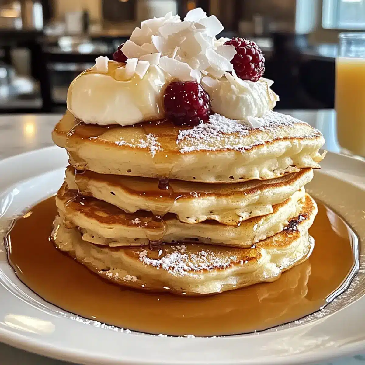 Sweet Coconut Cream Pancakes for a Tropical Morning Treat 3 1735bc97 a56d 4f43 828c 33746f349417br nkpd8l