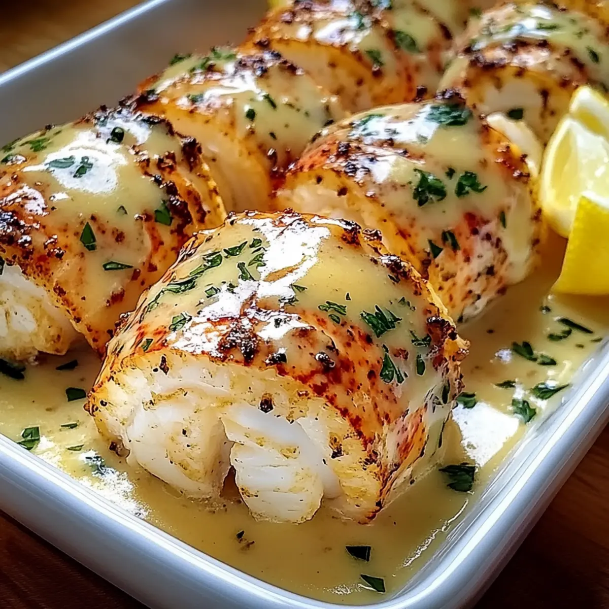 Creamy Garlic Butter Lobster Tails