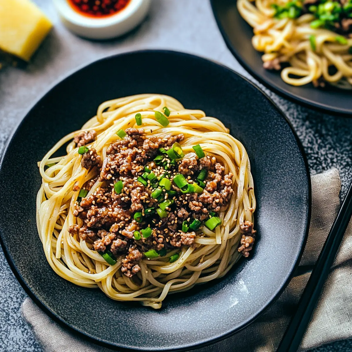 Asian Ground Beef Noodles